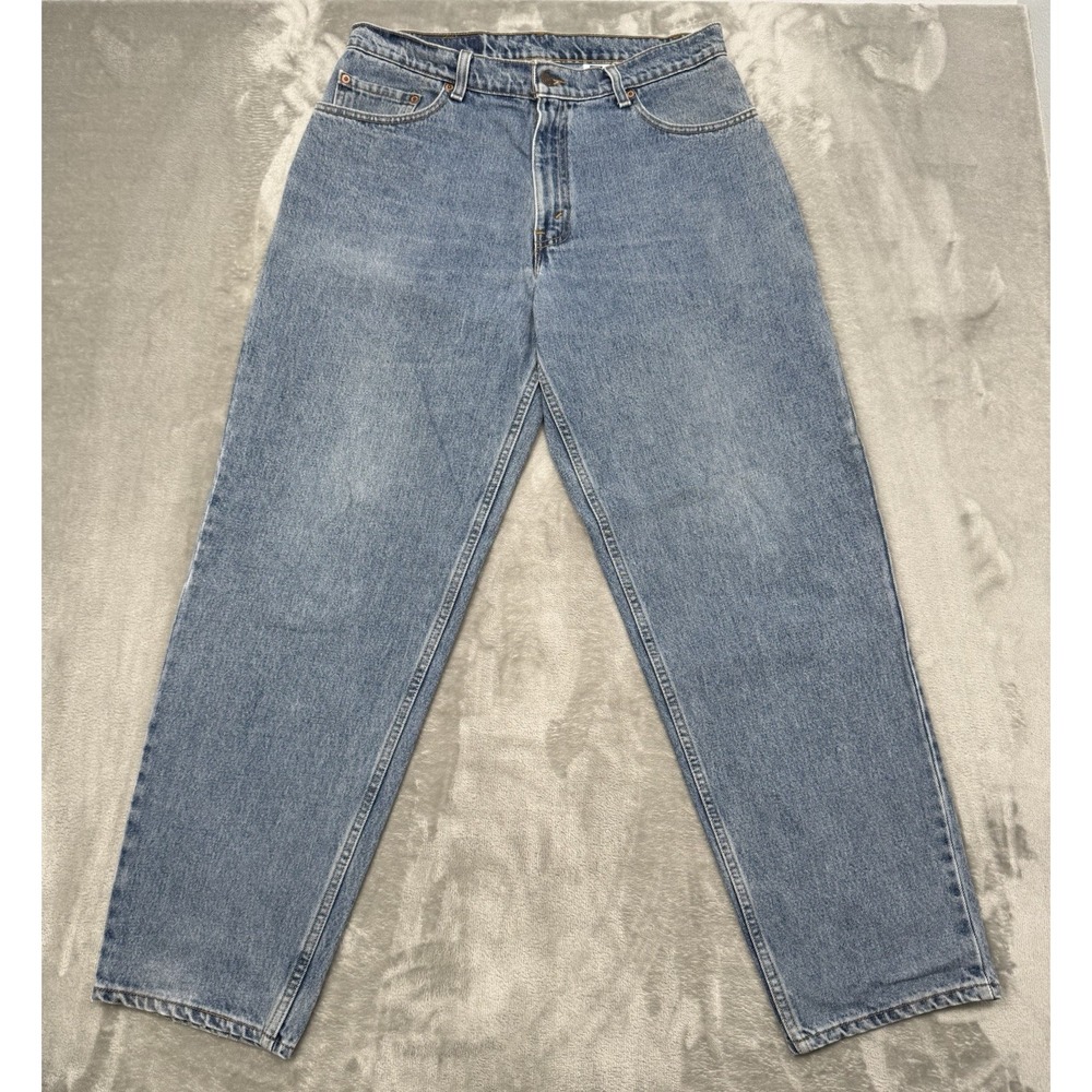 Vintage Levis 570 Jeans Mens 33x32 Blue Denim Baggy Fit Skate Grunge 90s Y2K